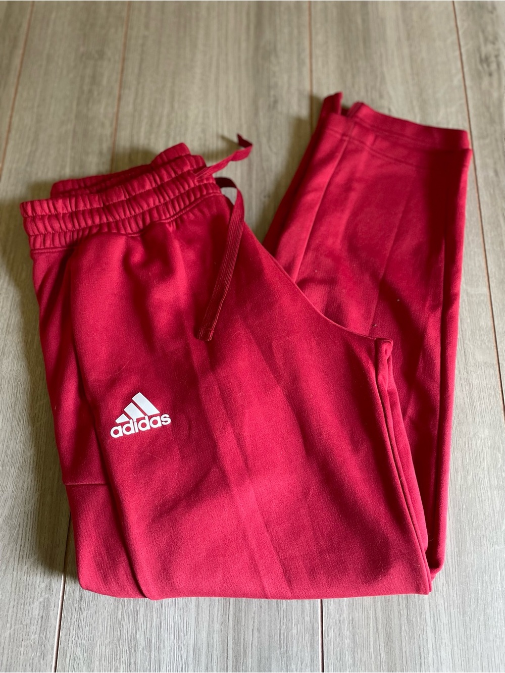 Adidas large red athletic pants